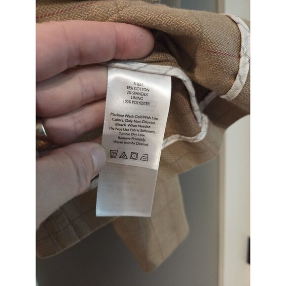 Eddie Bauer Windowpane Plaid Blazer Jacket Stretch Sz 2XL Pinstripe Sleeve - Picture 10 of 13